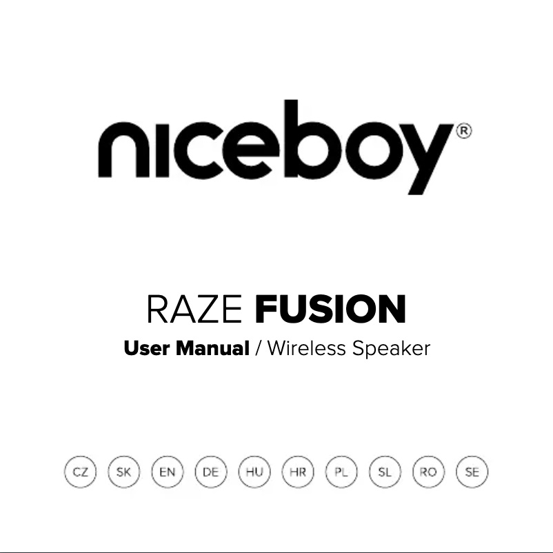 Page n°1 - Manuel utilisateur Niceboy RAZE Fusion