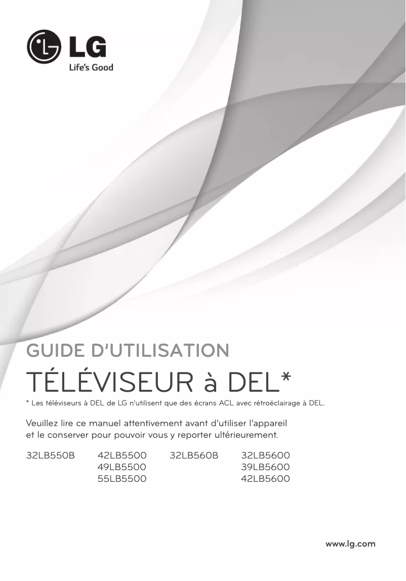 Página 1 del manual Manual de usuario LG 42LB5600