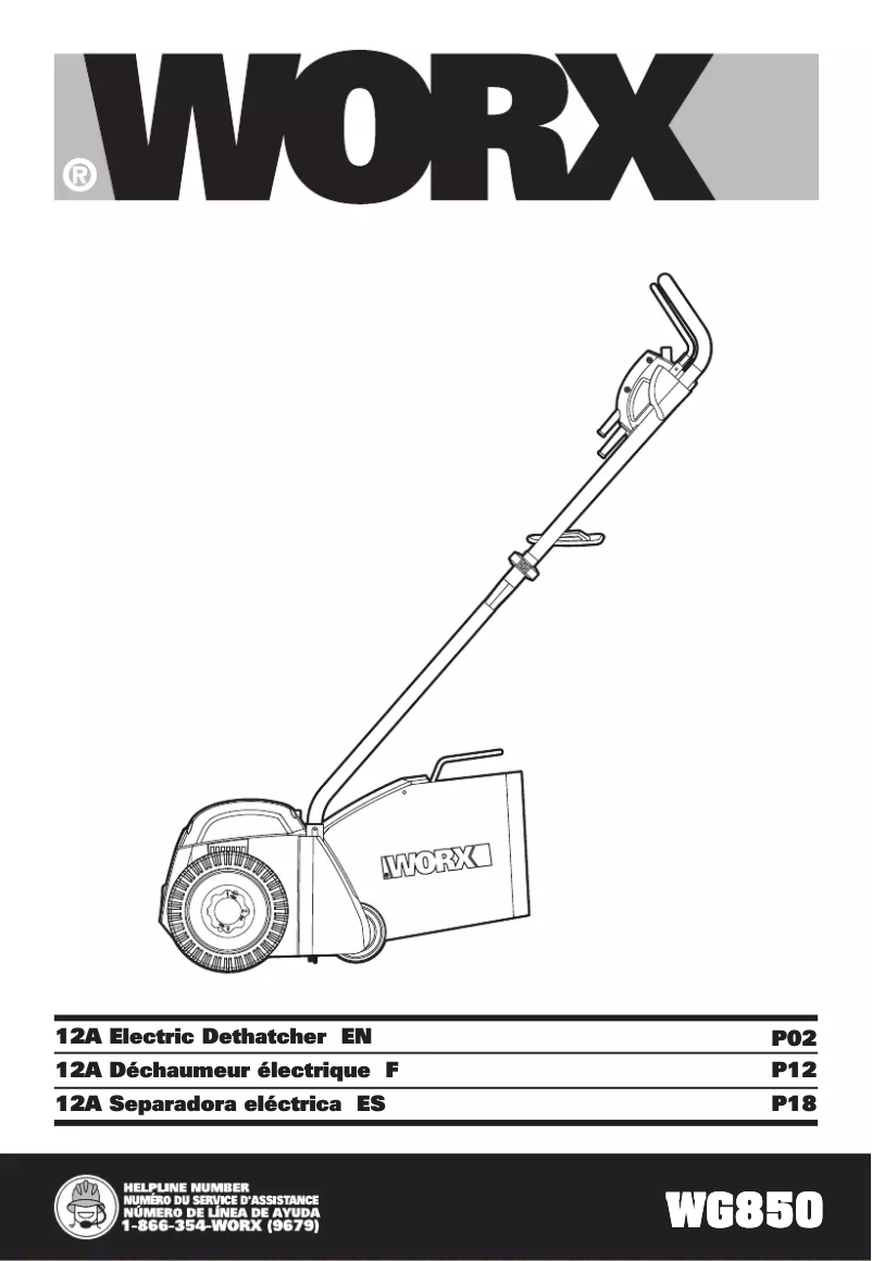Page n°1 - Manuel utilisateur Worx WA6496