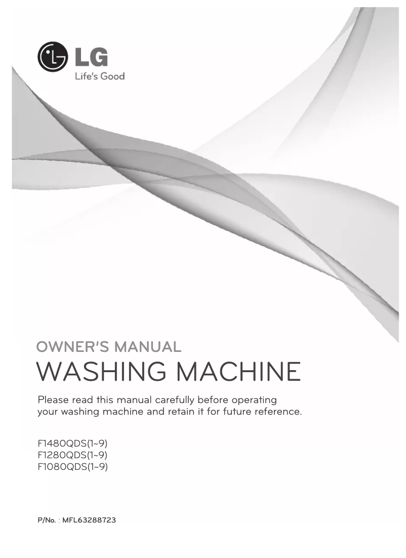 Page n°1 - Manuel utilisateur LG F1080QDS