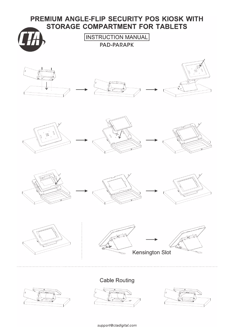Page 1 de la notice Manuel utilisateur CTA Digital PAD-PARAPK