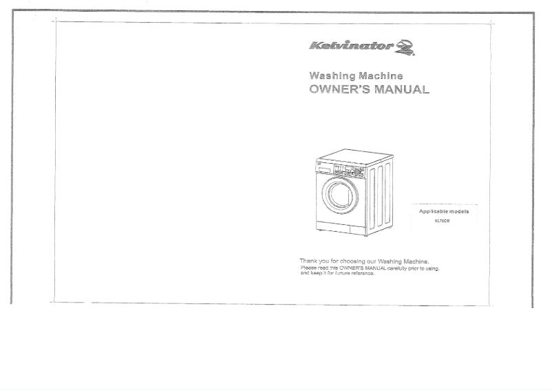 Page n°1 - Manuel utilisateur Kelvinator KL75CM