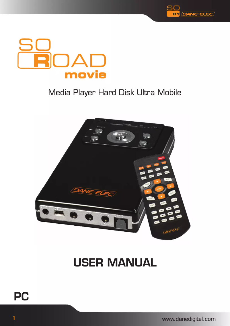 Page 1 de la notice Manuel utilisateur Dane-Elec So Road Movie