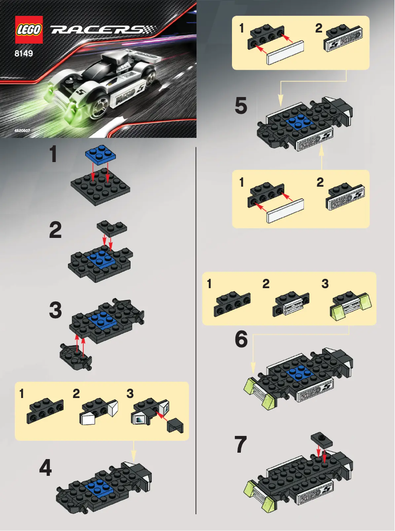 Page 1 de la notice Manuel utilisateur Lego Midnight Streak