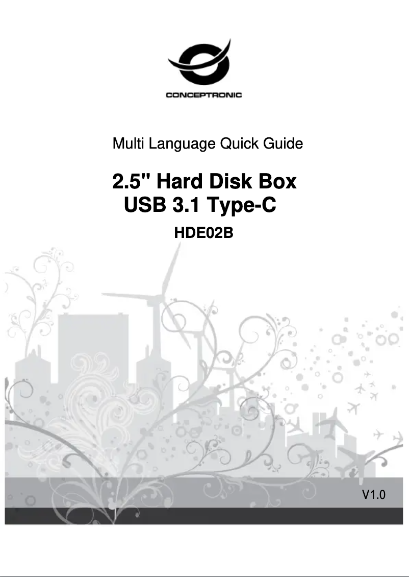 Page n°1 - Manuel utilisateur Conceptronic HDE02B