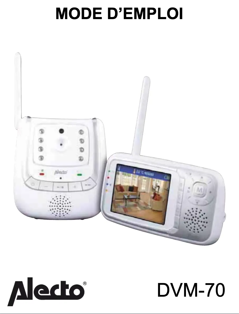 Page n°1 - Manuel utilisateur Alecto DVM-70