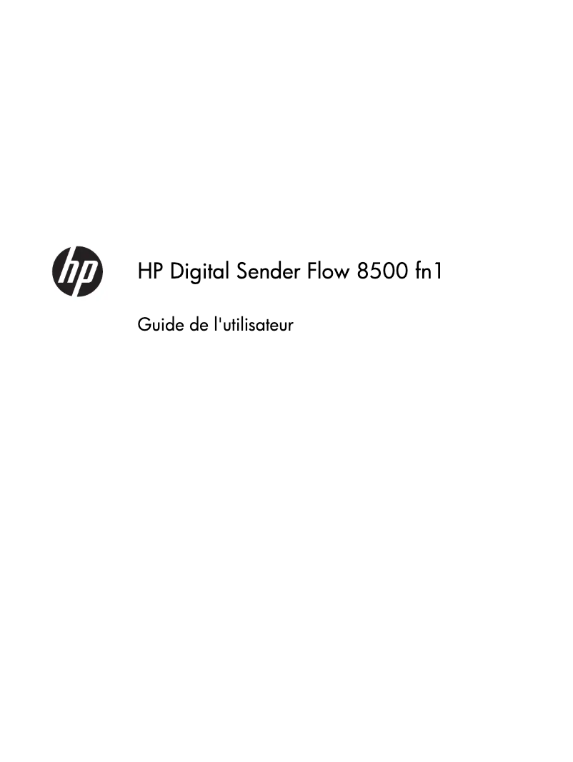 Página 1 del manual Manual de usuario HP Scanjet Enterprise 8500 fn1
