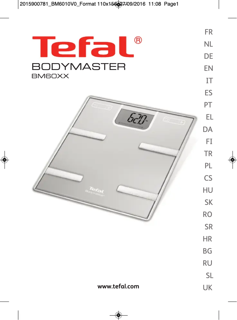 Image de la première page du manuel de l'appareil Body Master BM6010