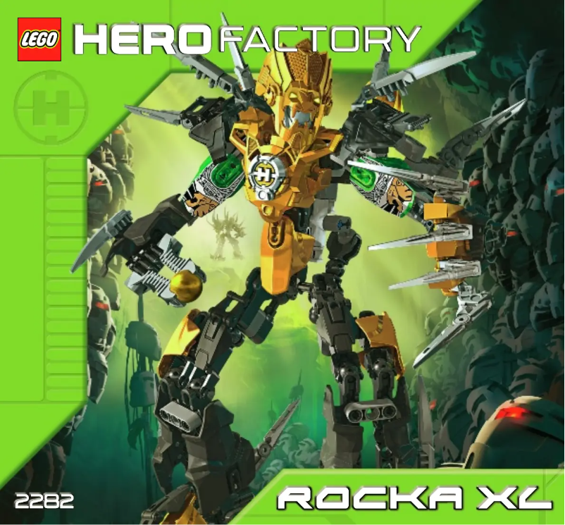Page 1 de la notice Manuel utilisateur Lego Hero Factory Rocka XL 2282