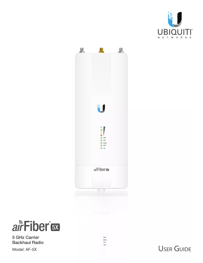 Image de la première page du manuel de l'appareil airFiber 5X