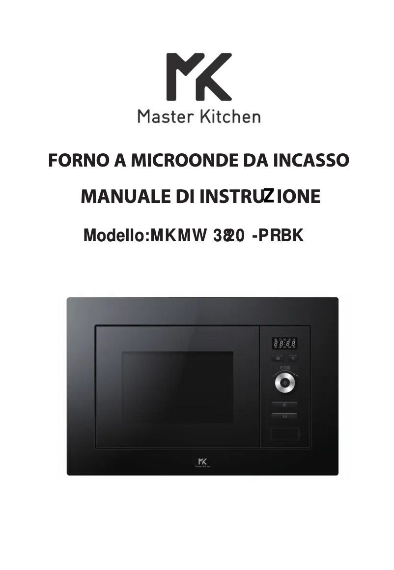 Page 1 de la notice Manuel utilisateur Master Kitchen MKMW 3820-PR BK