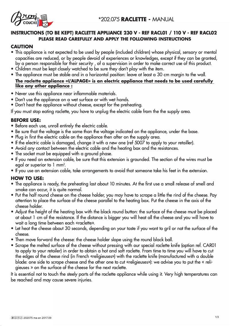 Image de la première page du manuel de l'appareil 202075