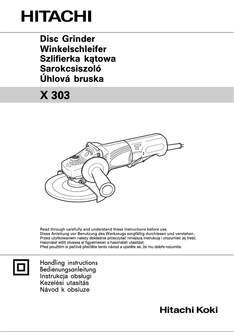 Page 1 de la notice Manuel utilisateur Hitachi X 303
