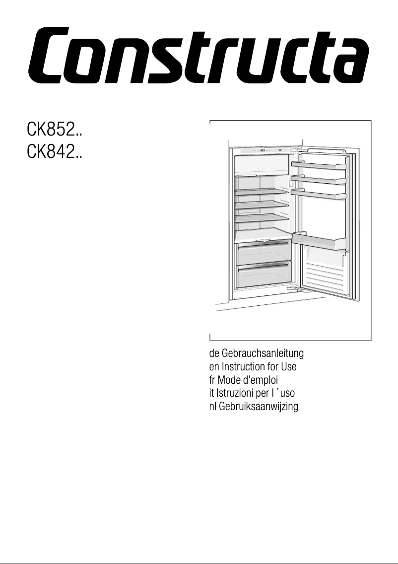 Image de la première page du manuel de l'appareil CK842EF30