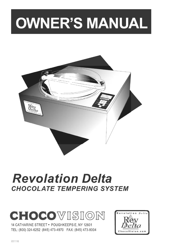 Image de la première page du manuel de l'appareil Revolation Delta