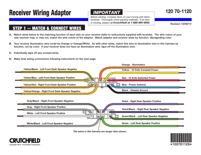 Page n°1 - Mode d'emploi Metra 70-1120