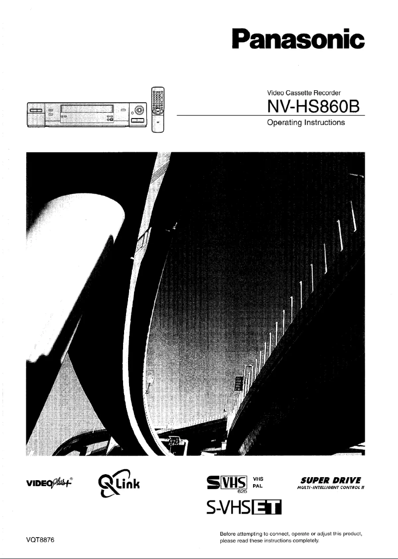 Page n°1 - Manuel utilisateur Panasonic NV-HS860EGS