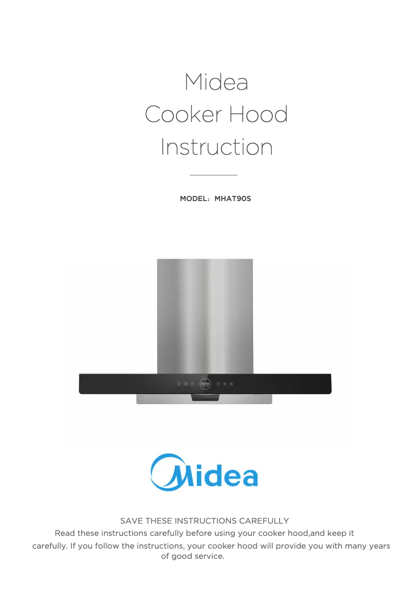 Image de la première page du manuel de l'appareil MHAT90S