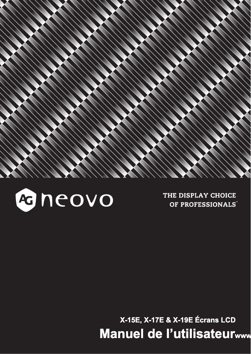 Image de la première page du manuel de l'appareil X-19E