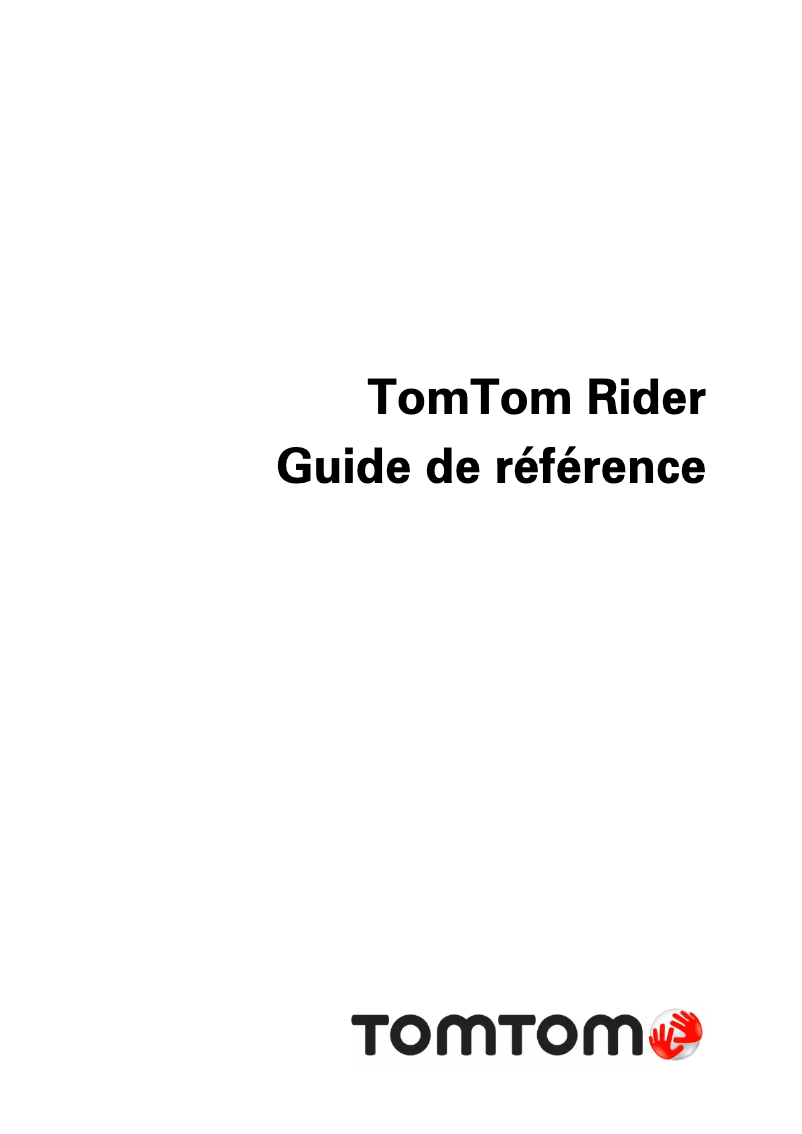 Image de la première page du manuel de l'appareil Rider 1st Edition