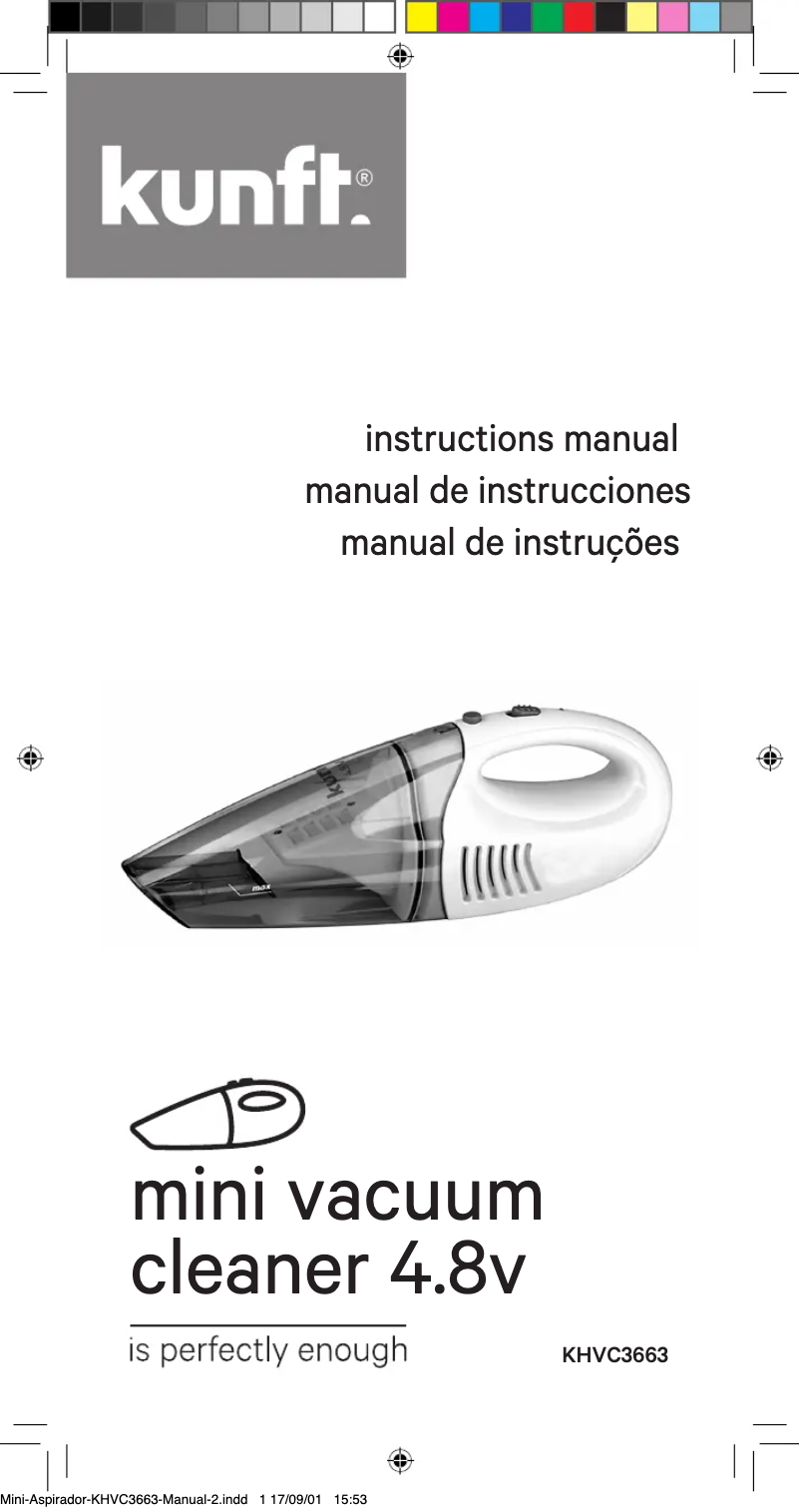 Página 1 del manual Manual de usuario Kunft KHVC3663