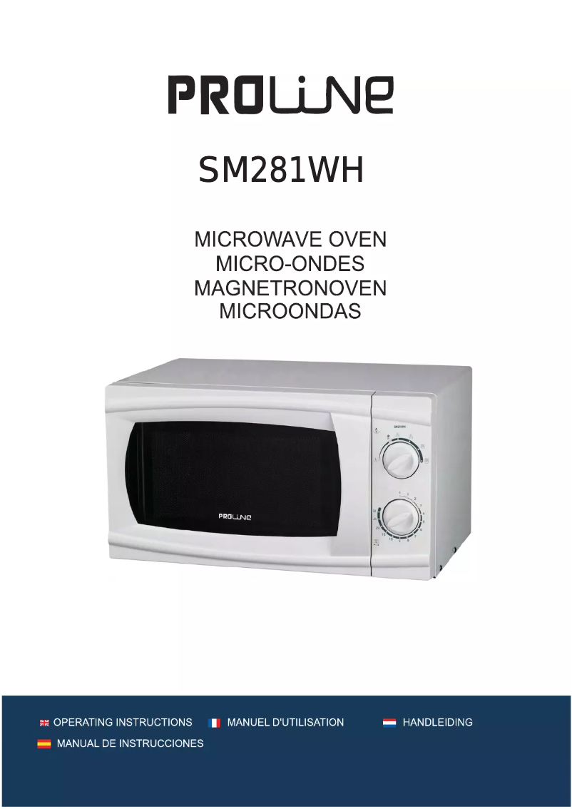 Page n°1 - Manuel utilisateur Proline SM281WH