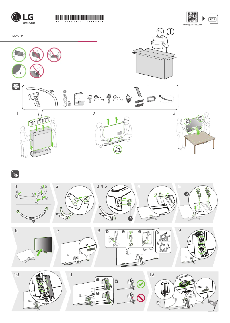 Página 1 del manual Manual de usuario LG 70NANO766QA