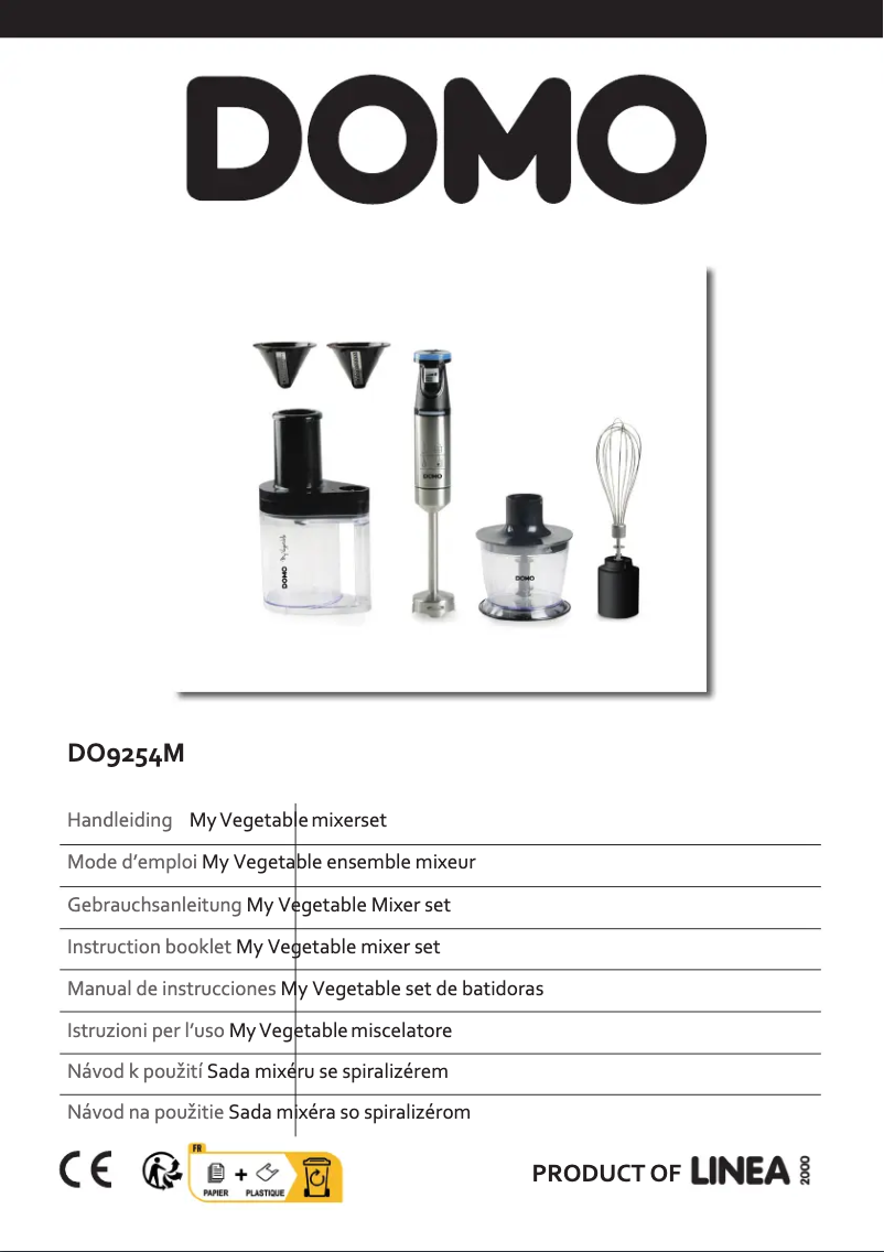 Page 1 de la notice Manuel utilisateur Domo DO9254M