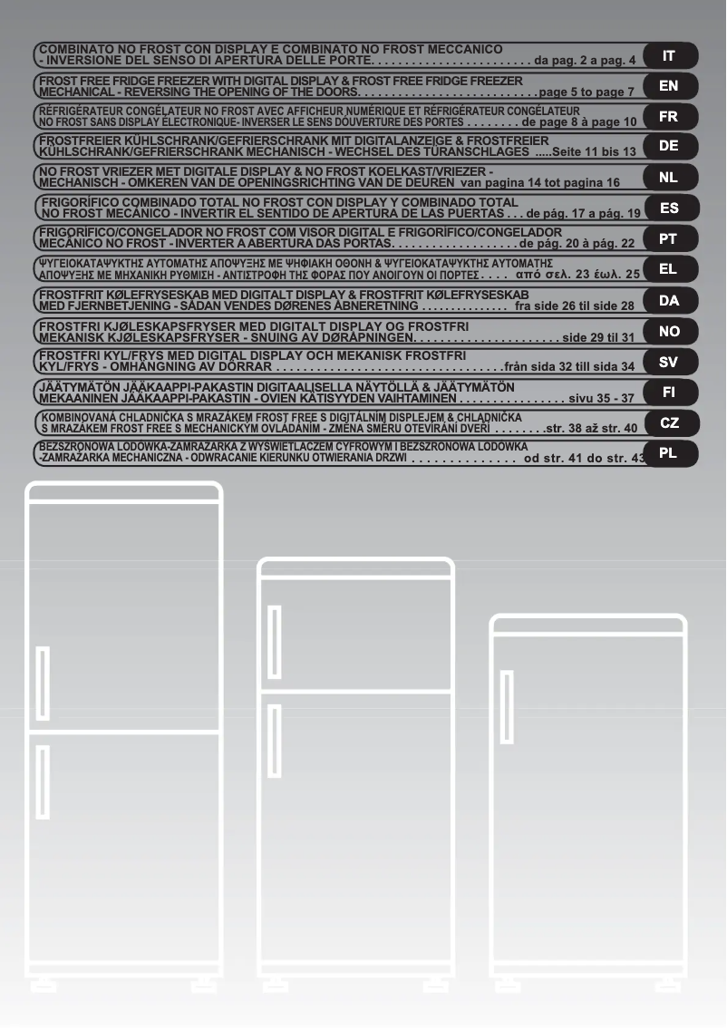Page 1 de la notice Manuel utilisateur Hoover HNC 2070 I