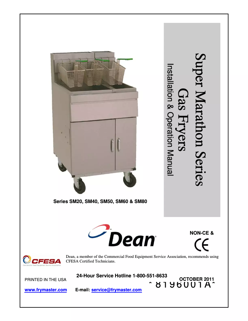 Page 1 de la notice Manuel utilisateur Dean SCFSM250G