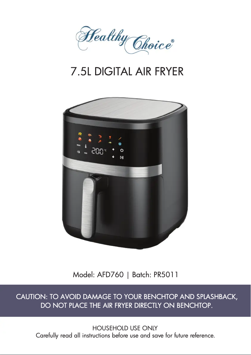 Image de la première page du manuel de l'appareil AFD760