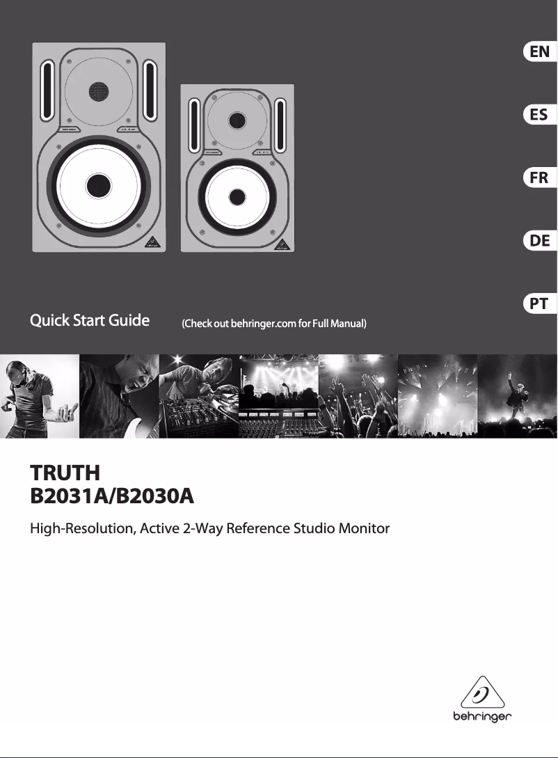 Página 1 del manual Manual de usuario Behringer TRUTH B2030A