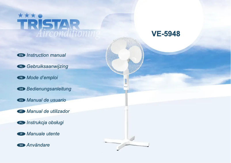 Page 1 de la notice Manuel utilisateur TriStar VE-5948