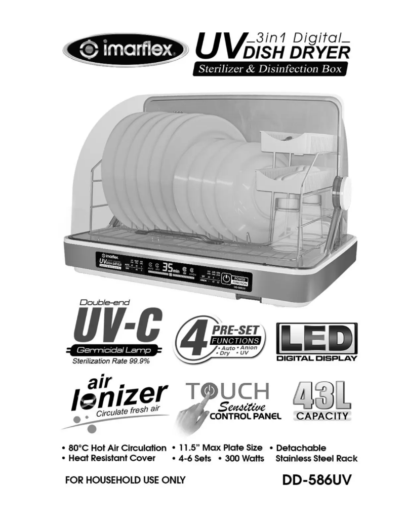 Page n°1 - Manuel utilisateur Imarflex UV Dish Dryer DD-586UV