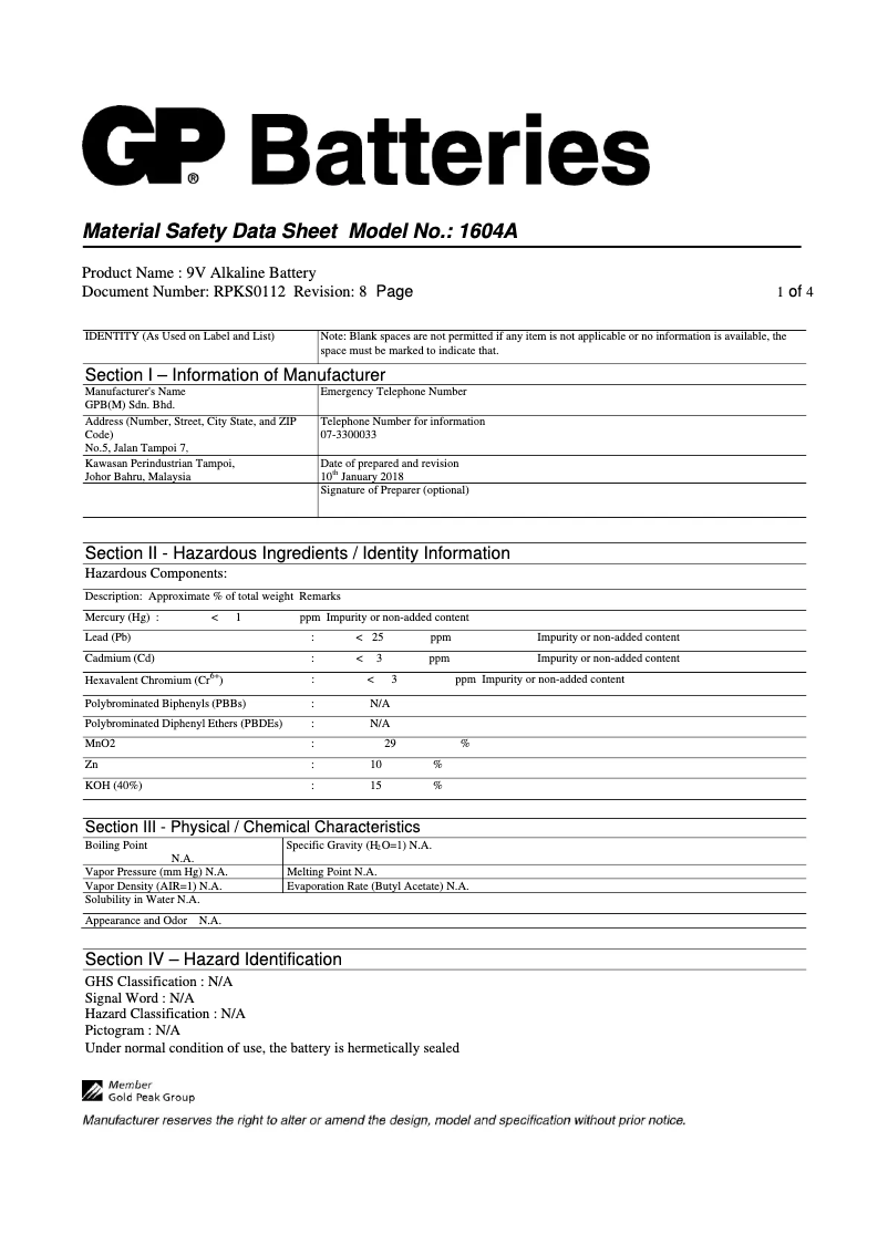 Page 1 de la notice Fiche technique Klein Tools ET310