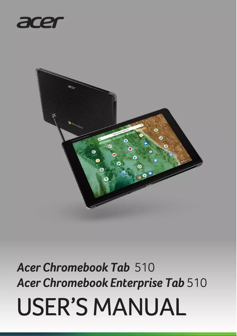Image de la première page du manuel de l'appareil Chromebook Tab 510