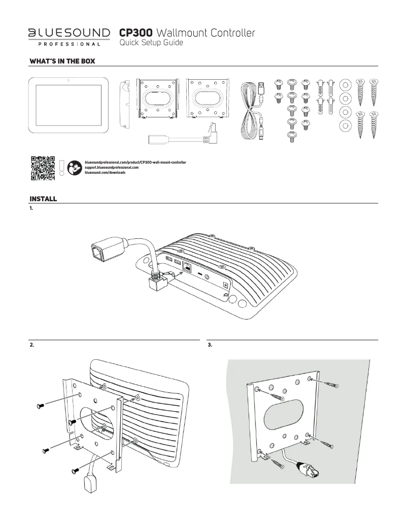 Page 1 de la notice Manuel utilisateur Bluesound CP300