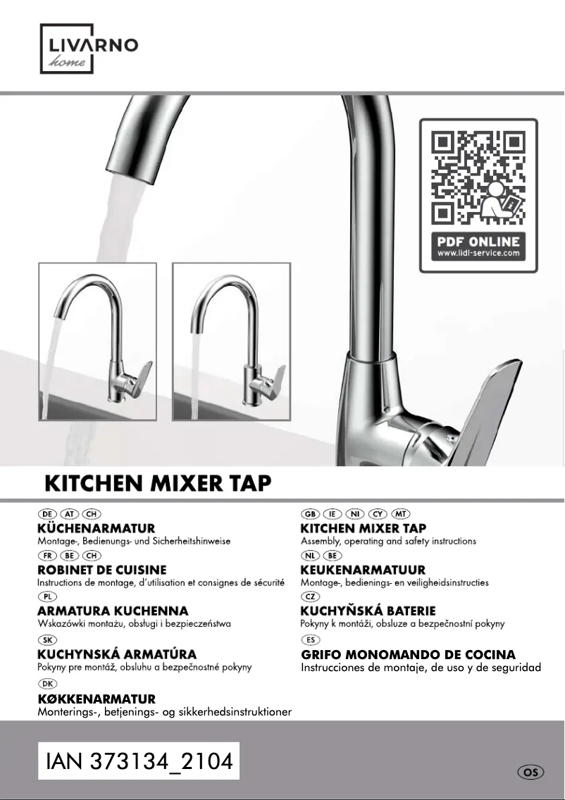 Page 1 de la notice Manuel utilisateur Livarno Lux IAN 373134