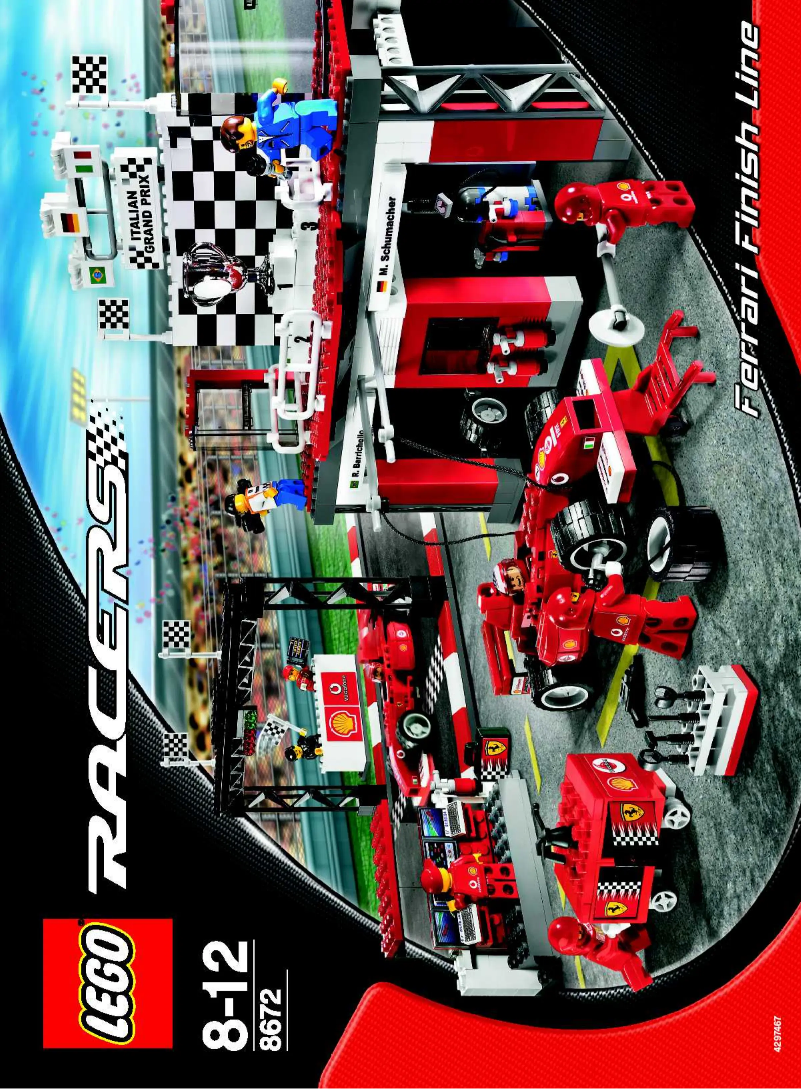 Page 1 de la notice Manuel utilisateur Lego Ferrari 8672