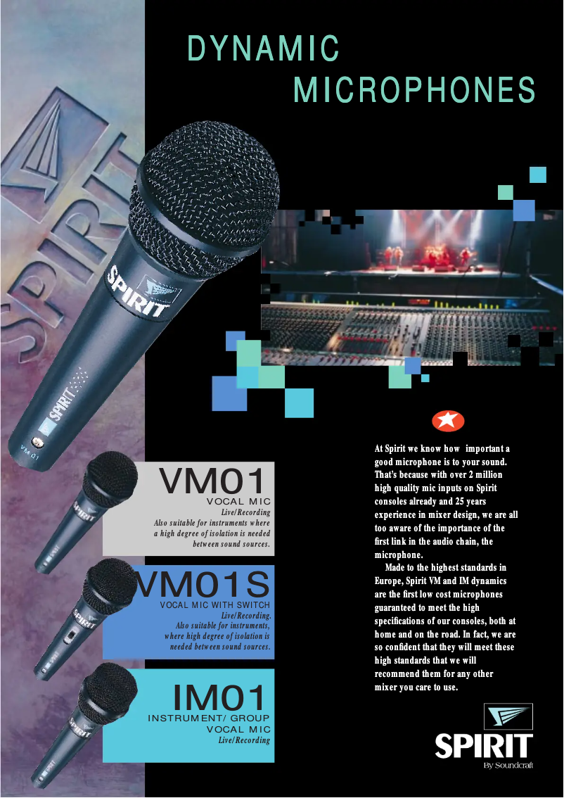 Image de la première page du manuel de l'appareil Spirit VM01