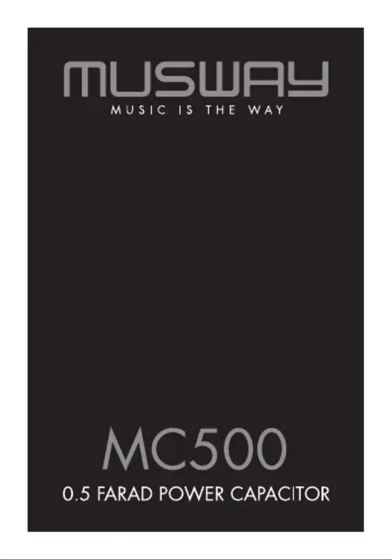 Page n°1 - Manuel utilisateur Musway MC500