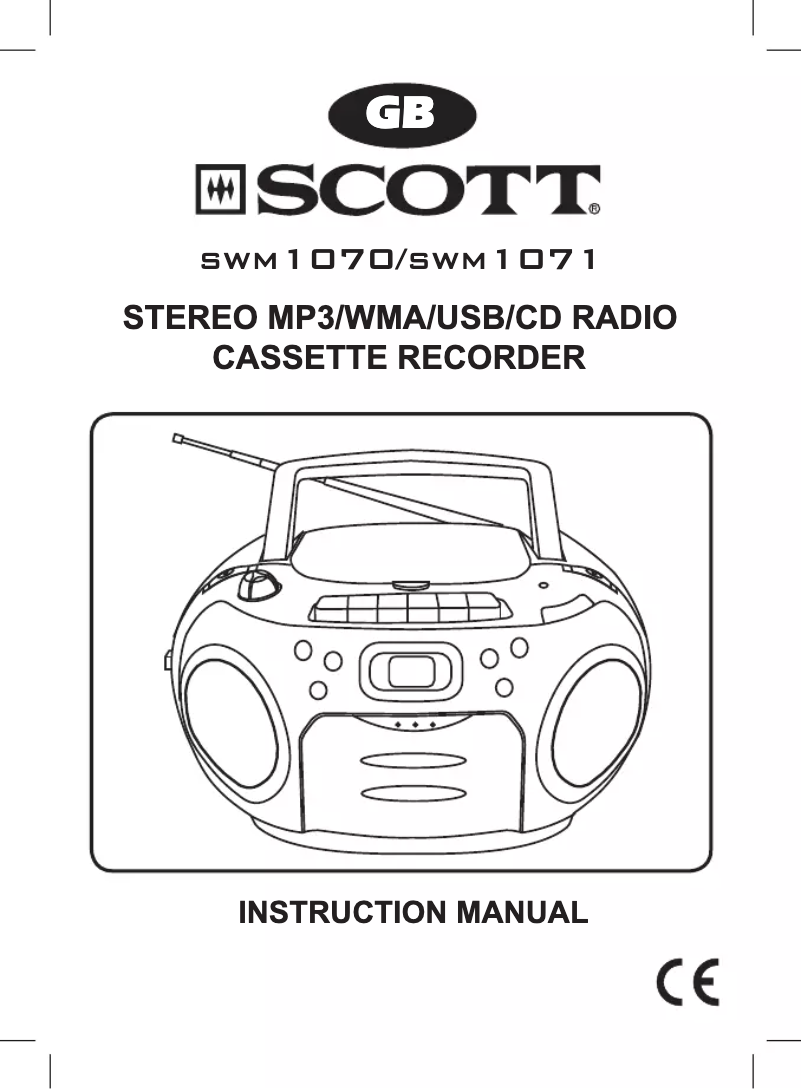 Page 1 de la notice Manuel utilisateur Scott SWM 1071 Titan
