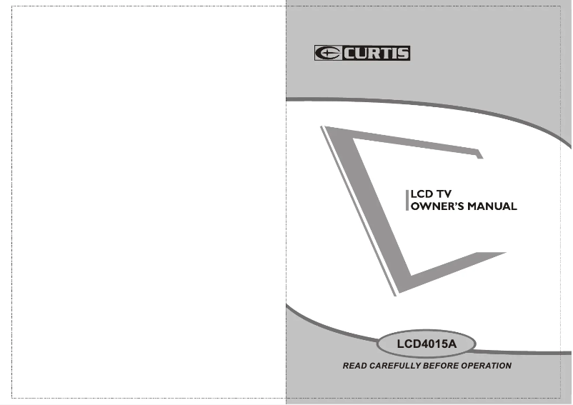 Page 1 de la notice Manuel utilisateur Curtis LCD4015A