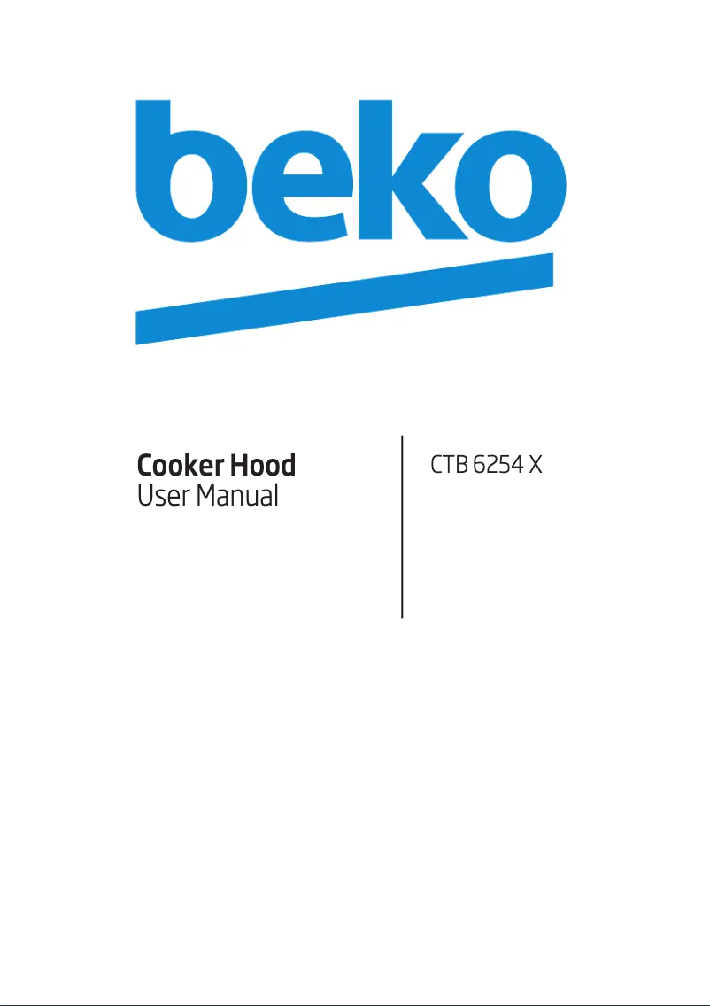 Page n°1 - Manuel utilisateur Beko CTB 6254 X