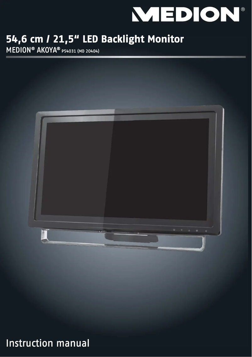 Page n°1 - Manuel utilisateur Medion Akoya P54031 (MD 20404)