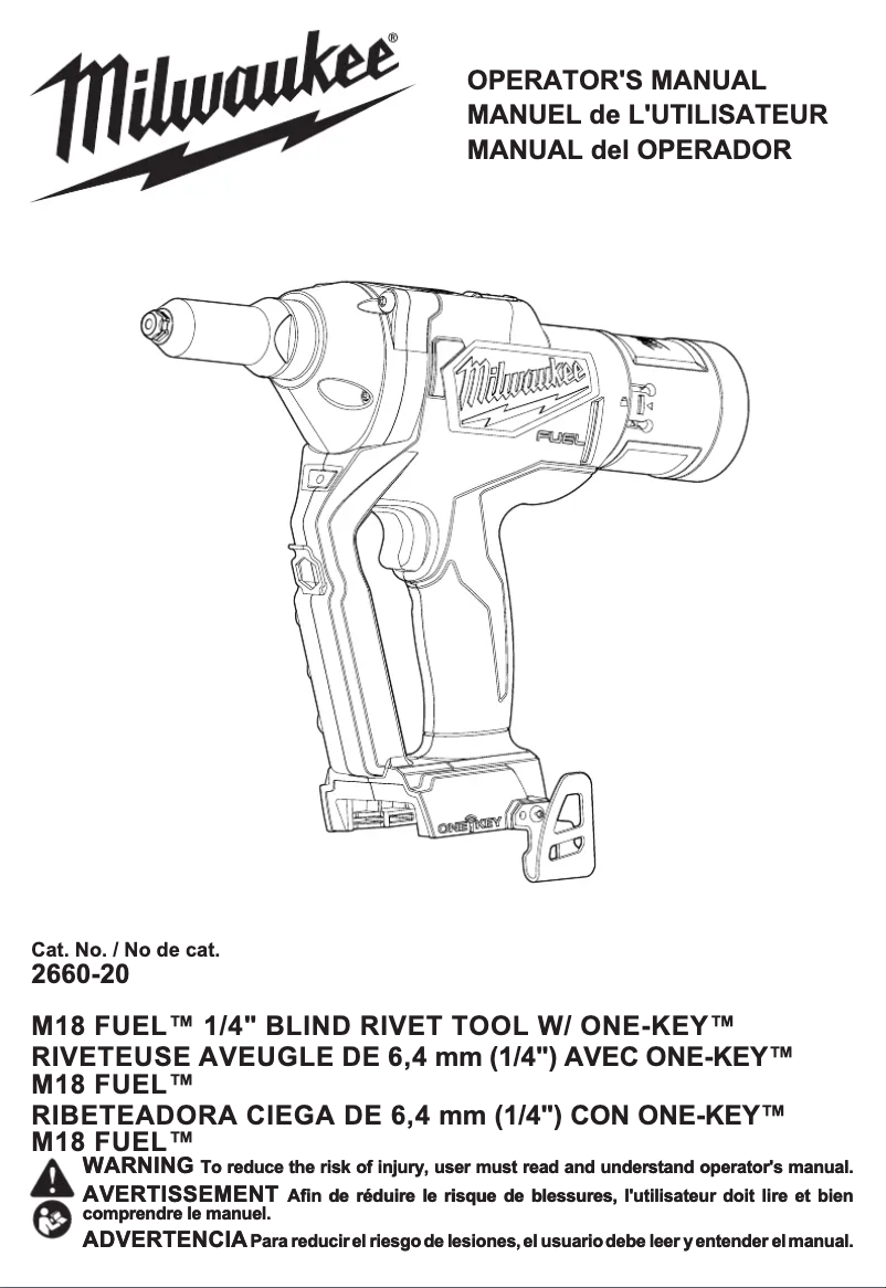 Image de la première page du manuel de l'appareil 2660-20
