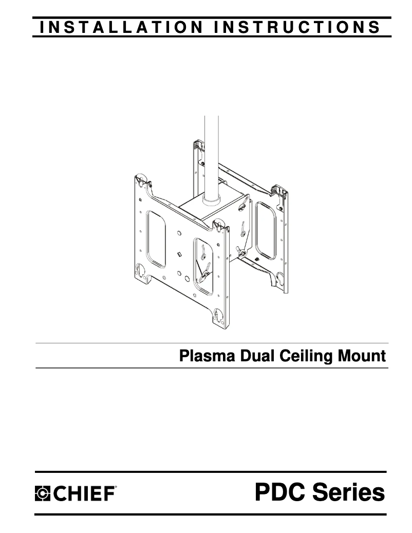 Page 1 de la notice Manuel utilisateur Chief PDC2306