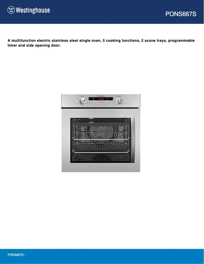 Image de la première page du manuel de l'appareil PONS667S