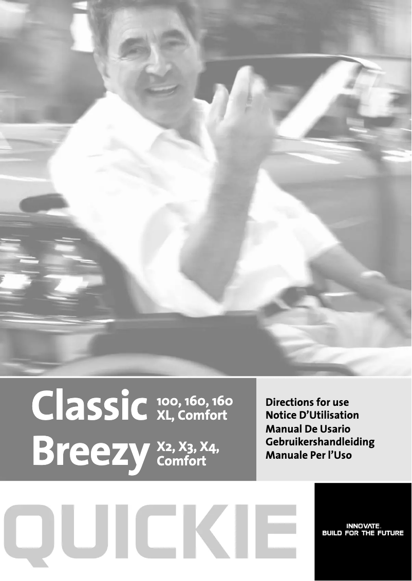 Image de la première page du manuel de l'appareil Quicky Classic 160 XL