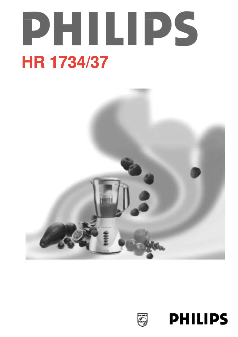 Image de la première page du manuel de l'appareil HR1737